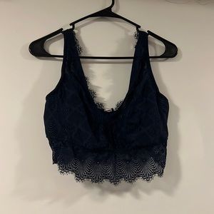 Navy blue bralette